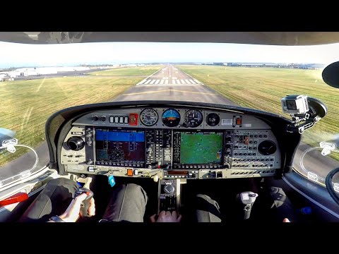 DA42 - Single Engine Circuits & Landings - MEP Training | ATC Audio