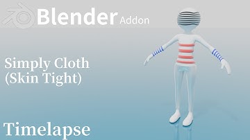 Blenderのアドオン「Simply Cloth」の紹介動画です。概要欄にURLがあります。#blender #addon #simplycloth
