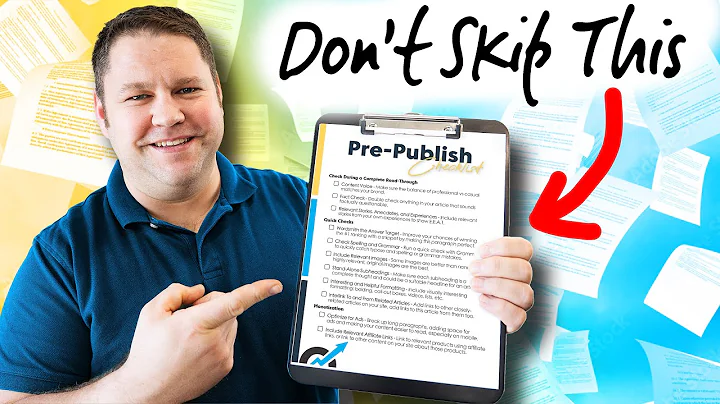 Optimize Your Blog Content with This Pre-Publish Checklist