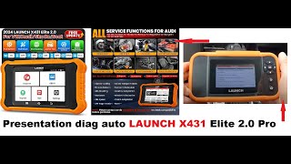 LAUNCH X431 Elite 2.0 Pro auto diag presentation