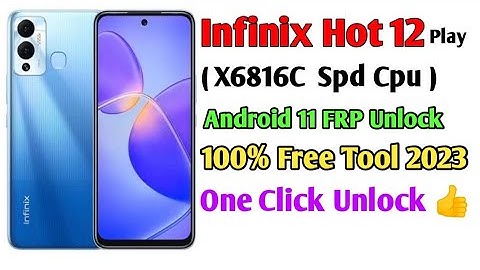 Infinix Hot 12 Play X6816C Gmail Lock Remove Done in One Click By free frp tool 2024 Method