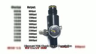 Hpa Compressed Air Co2 Cylinder Bottle Tank Regulator Valve 4500Psi Input 800Psi To 3000Psi Output