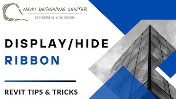 How to Display/Hide Ribbon? | Revit Tips & Tricks | Nemi Designing Center | #revittools