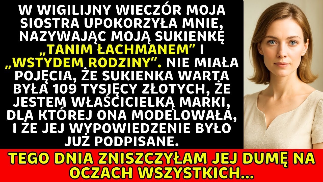 Moja siostra ośmieszyła mnie przy wigilijnym stole za mój rzekomy „świąteczny łachman”, nie znał
