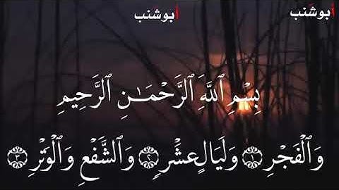 سورة الفجر حالات واتس اب انستغرام دينية احمد العجمي مؤثر جداً