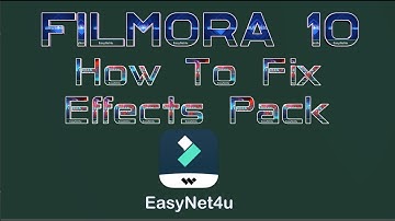 How to fix filmora 10 Effects problems
