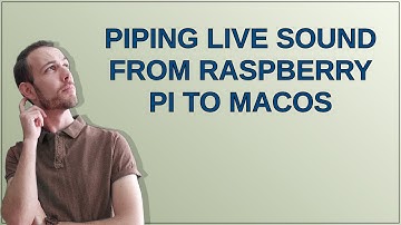Unix: Piping live sound from raspberry pi to macOS
