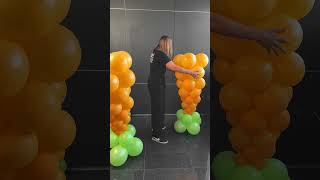 How to Make a Carrot Balloon Arch | DIY Balloon Decor for Spring 🥕🎈