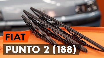 How to replace windshield wipers on a FIAT PUNTO 2 (188) [AUTODOC TUTORIAL]