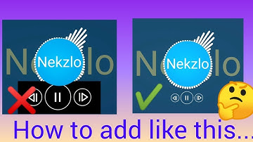 How to add play button in avee music player template Visualizer