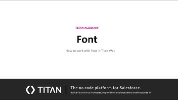 How to style font for all elements in Titan Web