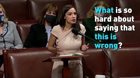 Watch AOC slam Republican silence over violent video