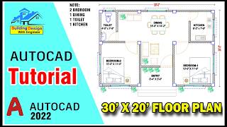 AutoCAD 2D Basics । Tutorial to draw a simple floor plan Fast and efective!