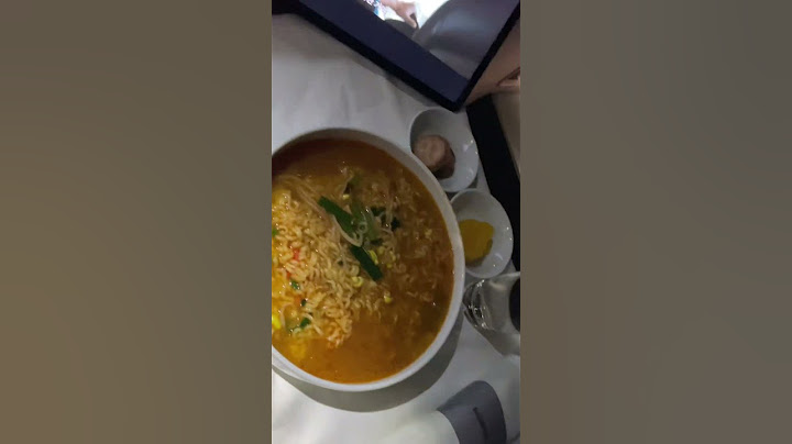 대한항공 프레스티지석 끓여주는 라면 #shorts #라면