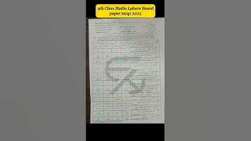 9th class Maths Multan board MCQs group 1 paper 2025 Class 9 Maths paper Morning Time