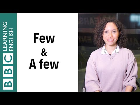 Few x A Few: What's The Difference - English In A Minute