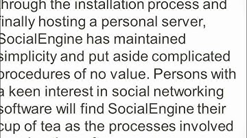 A Review of the SocialEngine Software