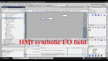 TIA Portal HMI tutorial - Symbolic I/O Field