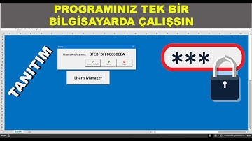 Excel VBA Projeleriniz Sadece bir bilgisayarda çalışsın