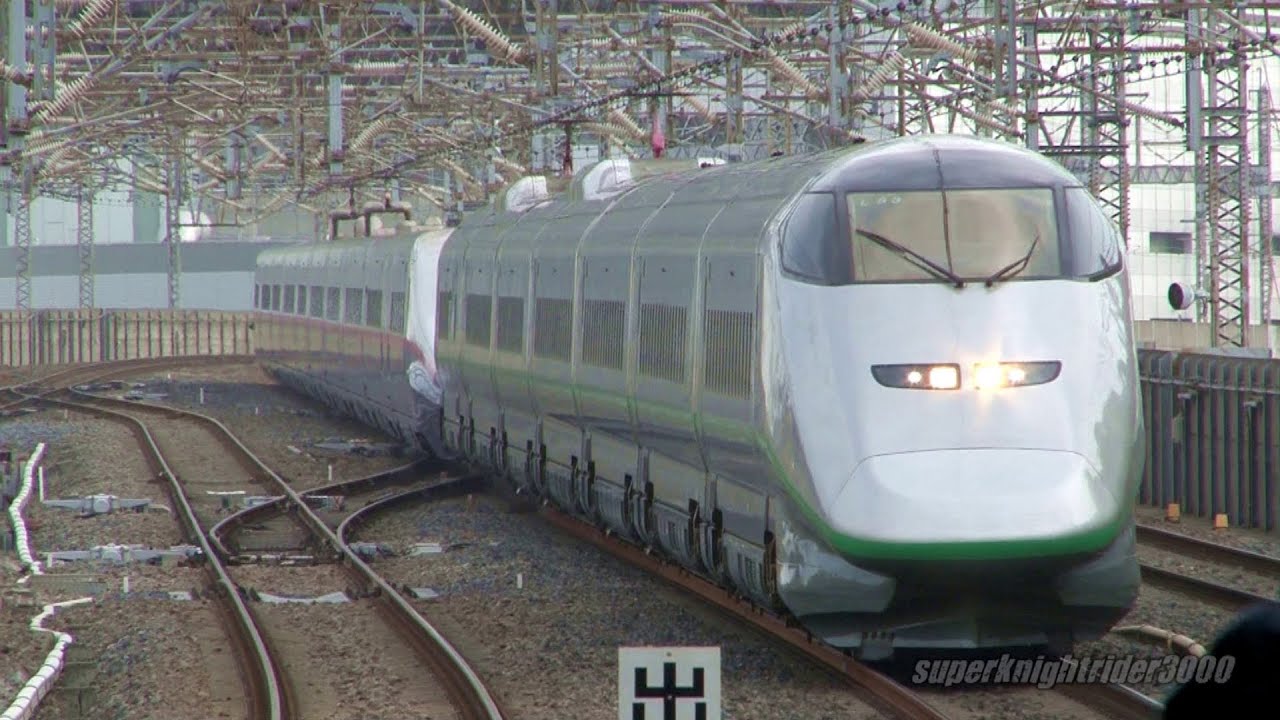JR東日本 E3系1000番台L53編成+E2系J編成 大宮駅に到着 2013.3 - YouTube