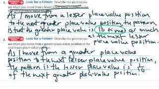 Lesson 1.1 Place Value Patterns Guía