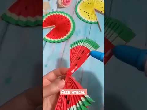 كيف تصنع مروحة من الورق