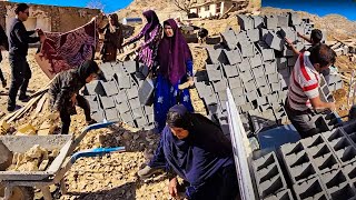 Bringing Blocks from the Farm to build the  stable by Grandma's Family