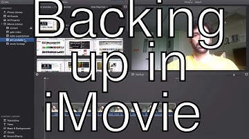 Backing up an iMovie to an external drive (for the current version of iMovie)