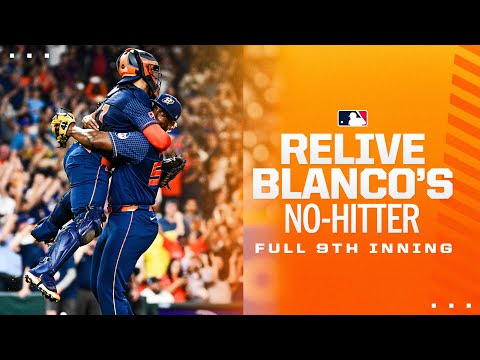 THE FINAL INNING! See the final 3 outs of Ronel Blanco's NO-HITTER!