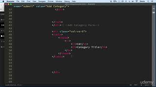 4 Creating the admin category page part 2 - CMS CATEGORIES & MORE - PHP COURSE CMS PROJECT