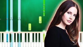 Lana Del Rey - The Next Best American Record (Piano Tutorial Easy) By MUSICHELP Resimi