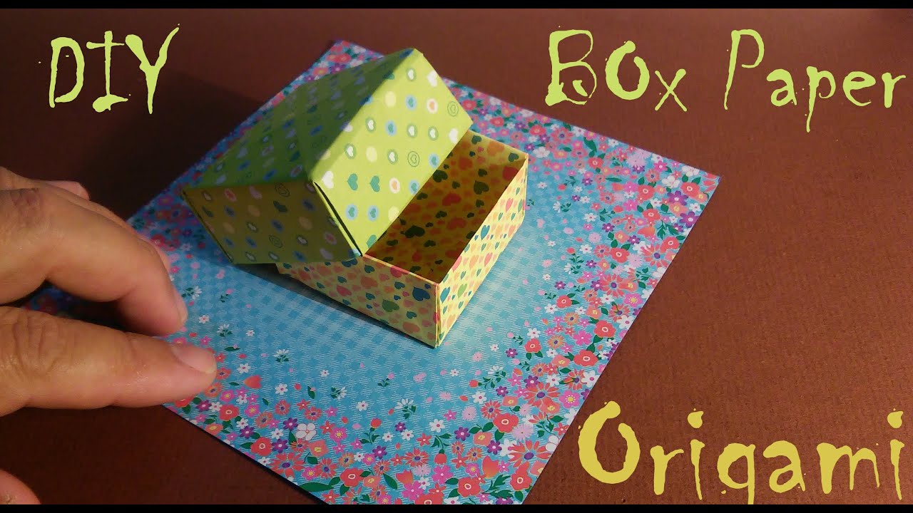 Como fazer dobraduras, caixa de papel, origami YouTube
