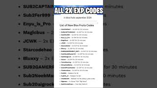 All blox fruits codes #bloxfurit #roblox #bloxfruits