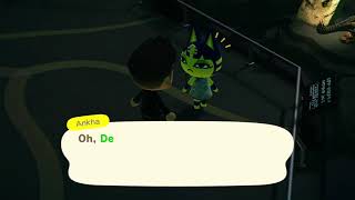 Ankha on dinosaur poop