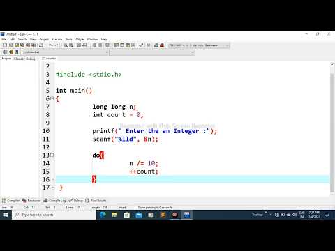 C Program to Count Number of Digits in an Integer #Codingtutorial #C_Programming_2022