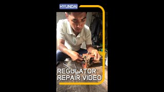 HYUNDAI Excavator hydraulic pump regulator repair video0103 1