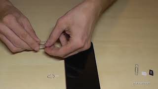 Samsung Galaxy A23 5G How to insert the SIM card Installation of the nano SIM cards Tutorial