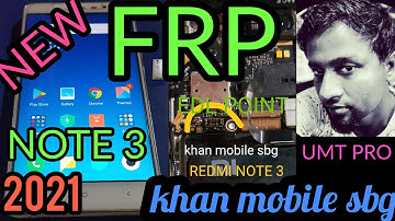 REDMI NOTE 3 ||FRP UNLOCK UMT PRO|| 1000% SUCCESS 2021||