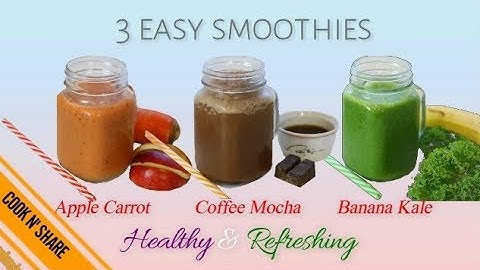 Three Healthy Smoothies - Diet Friendly