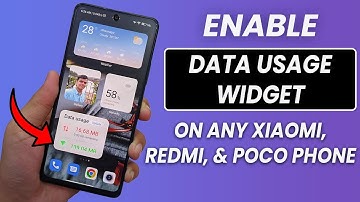 Add DATA USAGE Widget On Your Xiaomi, Redmi & Poco Phone [No Root] | Enable Data Usage In Xiaomi