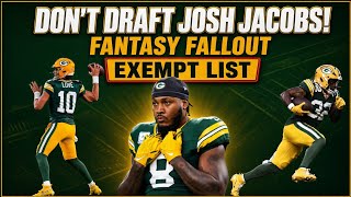 Don't Draft Josh Jacobs! Fantasy Fallout After He's Placed on the Exempt List