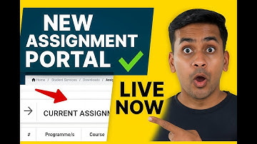 सब कुछ बदल गया! New Assignment Portal Full Guide (Hindi) #AssignmentPortal #IGNOU #StudentUpdate