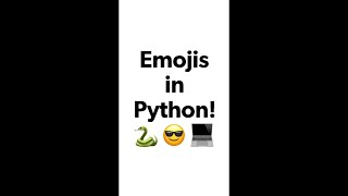 How to print emojis😀 in terminal using "emoji" module in python🐍 | #Shorts