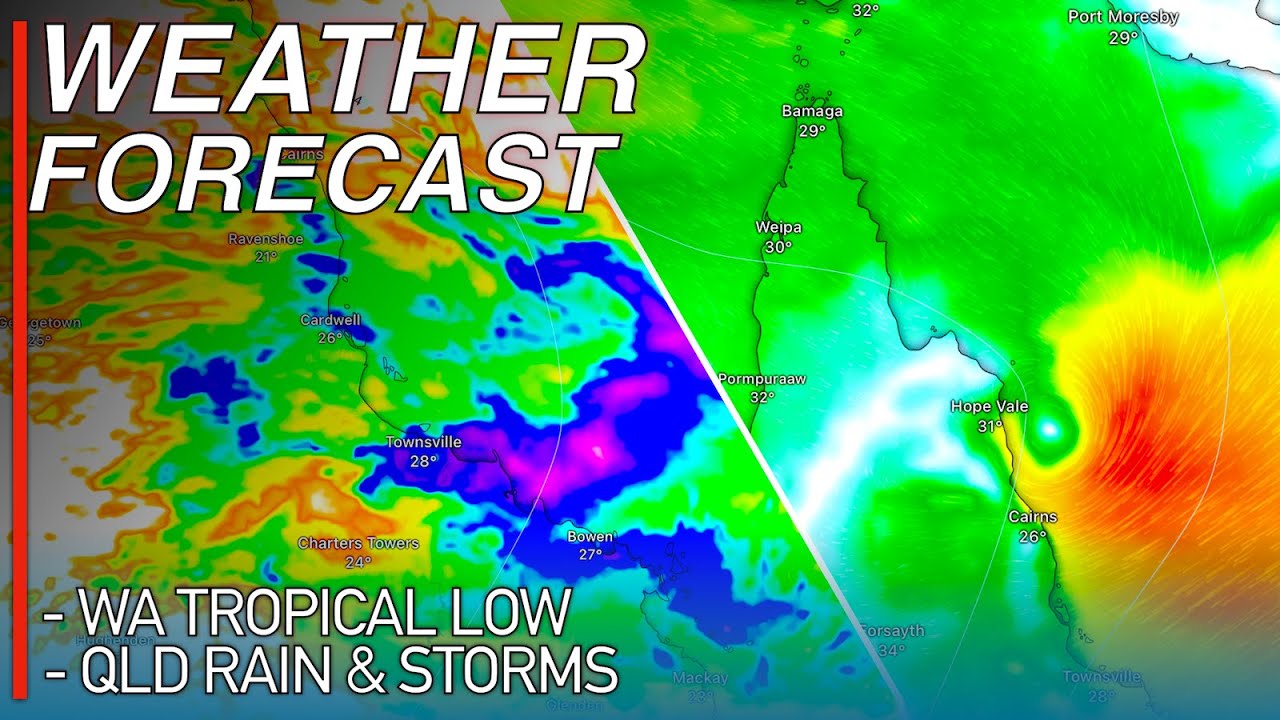 Strong Severe Thunderstorms and a Tropical Low Forecast over Queensland ...