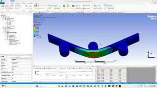 Three point bend simulation