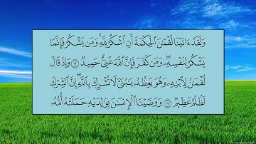 سورة لقمان (الآية 1 ~ الآية 19) - ياسر بن راشد الدوسري