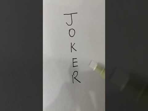 Sketsa Gambar Joker Hitam Putih