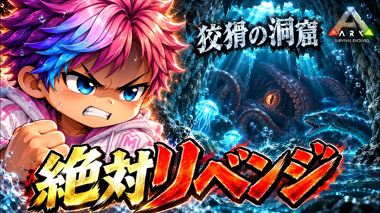 昨日の雪辱を晴らす！！狡猾の洞窟へリベンジマッチじゃ！！！！【ARK】