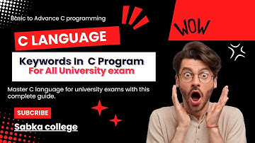 keywords in c | difference b/w keywords and identifiers | easy explanation | for all exams #youtube