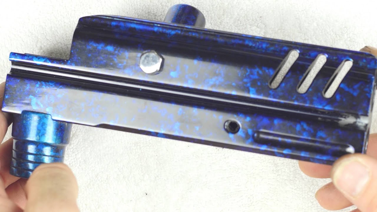 Water Anodized Autococker Body Blue Acid Wash YouTube
